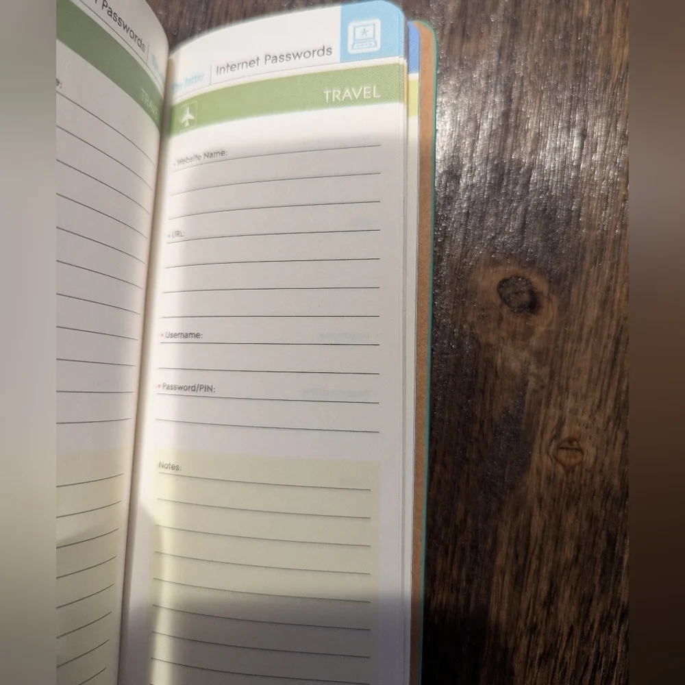 Teal Password book‎